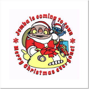 Jumba is coming to town | Merry Christmas everyone! Posters and Art